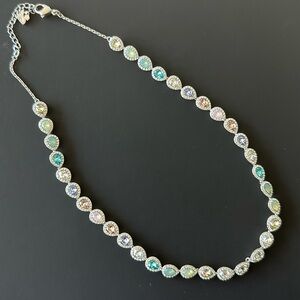 Swarovski multi colored necklace 17”